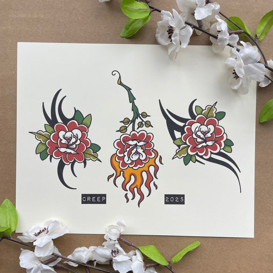 ROSE FLASH print