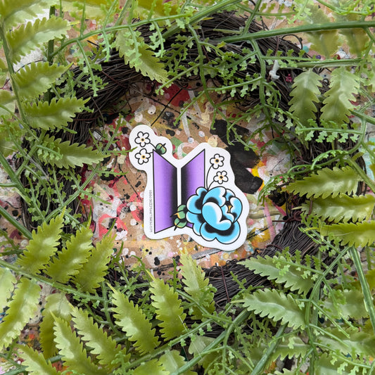 BTS FLOWER STICKER
