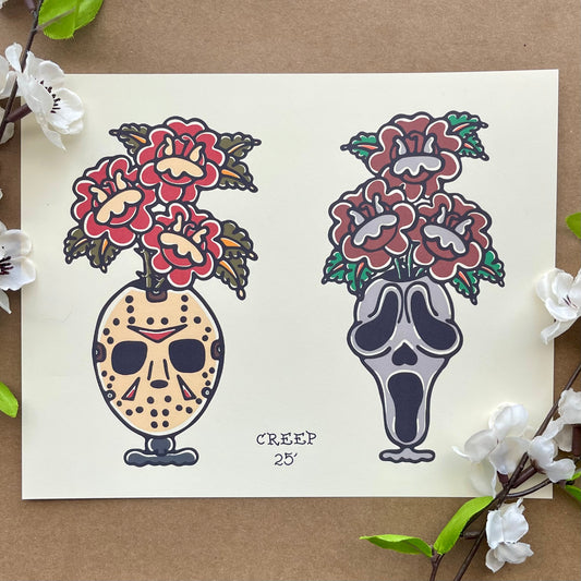 HORROR VASES print