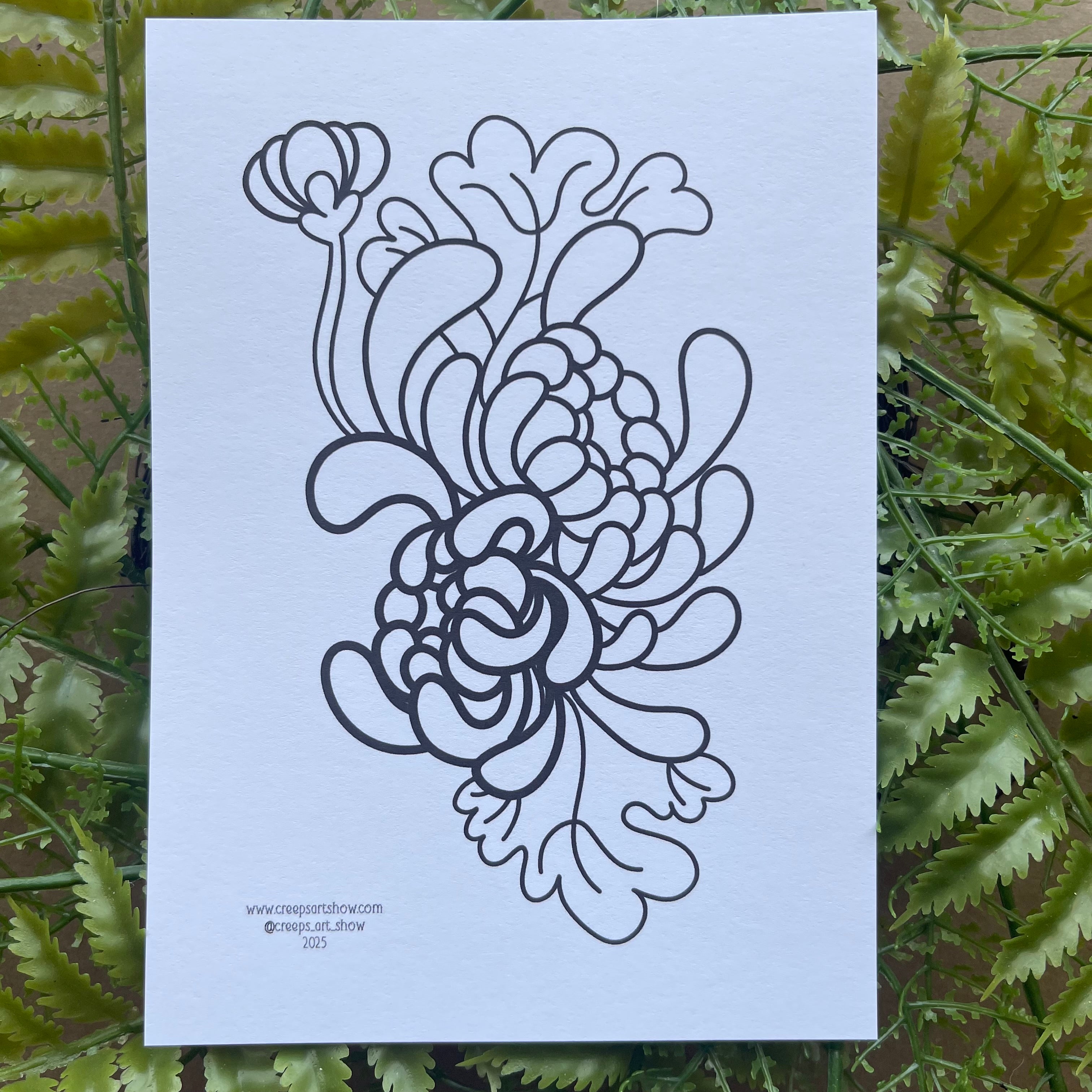 FLOWER COLORING PAGES VOL. #1