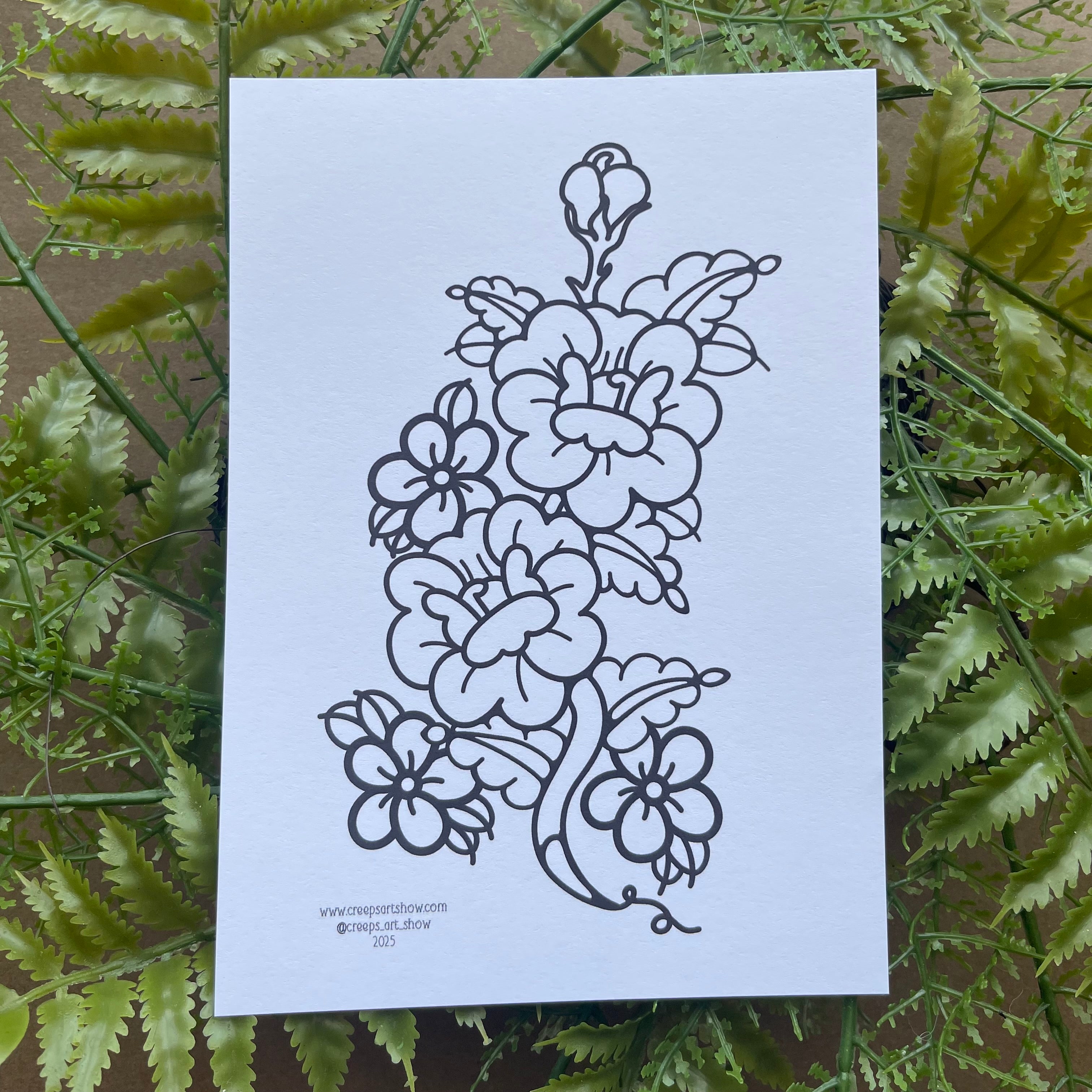 FLOWER COLORING PAGES VOL. #1