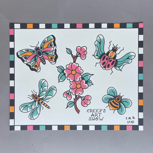 GIRLY POP BUG print