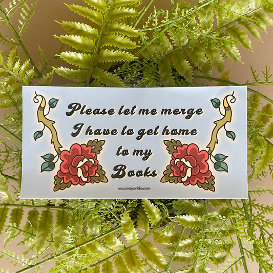 BOOKS BUMPERSTICKER
